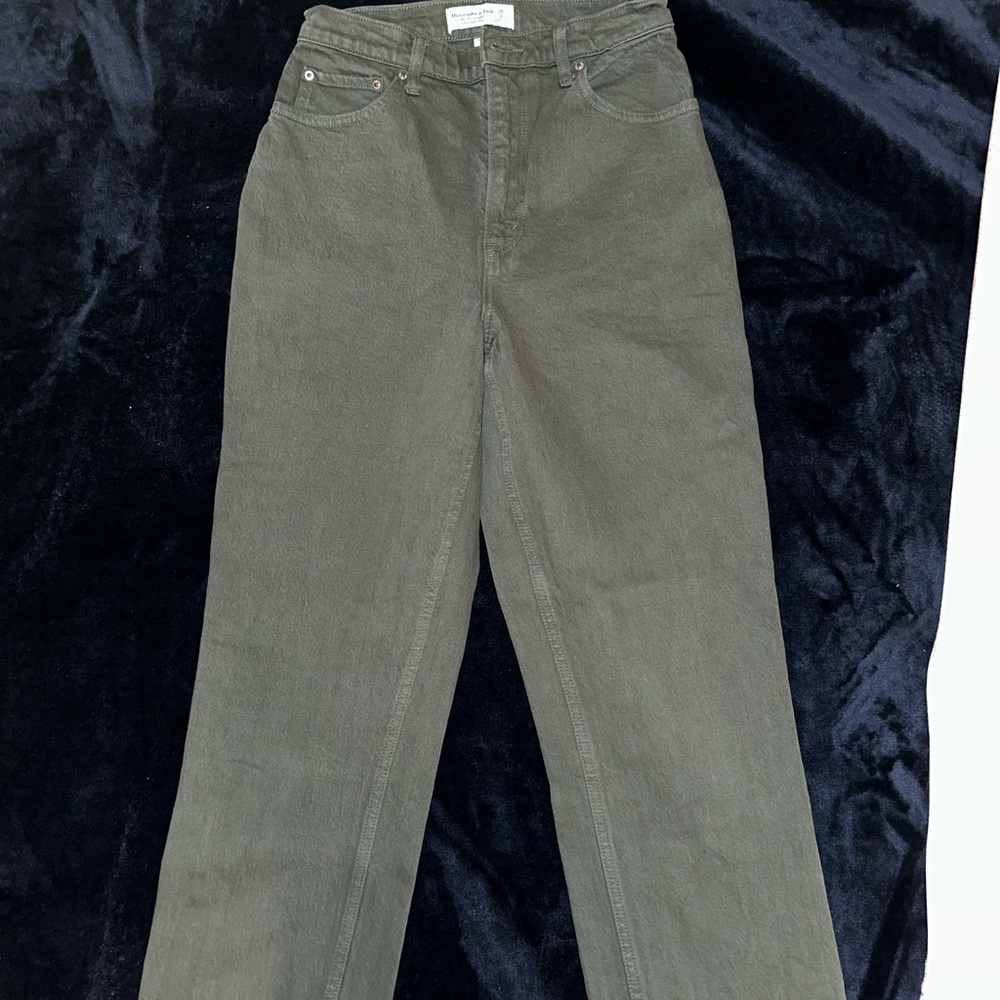 Abercrombie & Fitch Olive Straight Leg Jeans